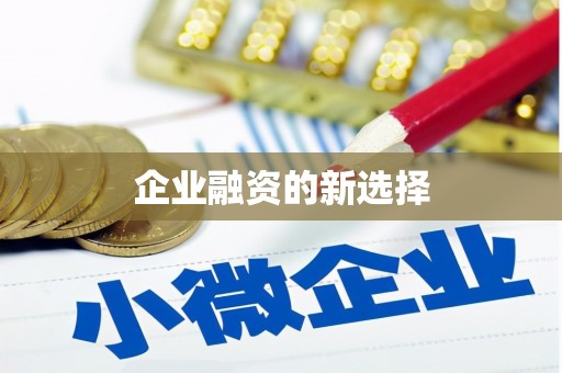 通渭企业融资的新选择