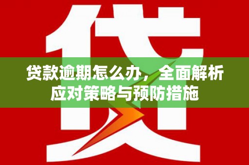 通渭贷款逾期怎么办，全面解析应对策略与预防措施