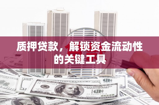 通渭质押贷款，解锁资金流动性的关键工具