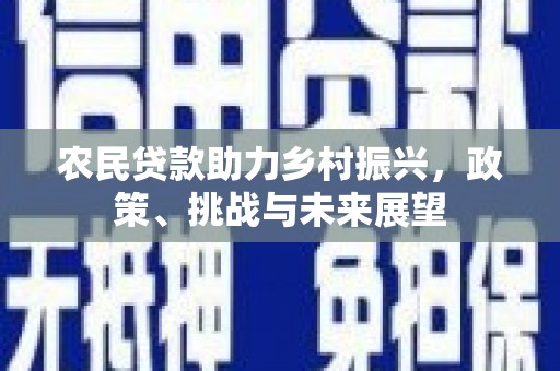 通渭农民贷款助力乡村振兴，政策、挑战与未来展望