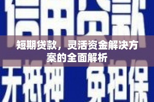 通渭短期贷款，灵活资金解决方案的全面解析