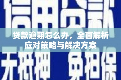 通渭贷款逾期怎么办，全面解析应对策略与解决方案